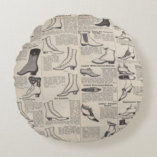 ヴィンテージレディースシューズカタログ – 1900sファッション ラウンドクッション (正面)