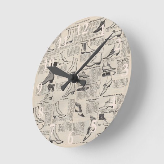 ヴィンテージレディースシューズカタログ – 1900sファッション ラウンド壁時計 (傾斜)