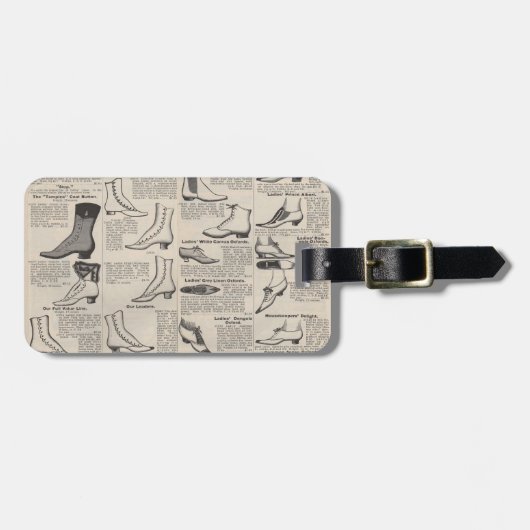 ヴィンテージレディースシューズカタログ – 1900sファッション ラゲッジタグ (正面横)