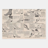 ヴィンテージレディースシューズカタログ – 1900sファッション ラッピングペーパーシート (正面2)
