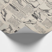 ヴィンテージレディースシューズカタログ – 1900sファッション ラッピングペーパー (角)