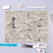 ヴィンテージレディースシューズカタログ – 1900sファッション 薄葉紙 (クラフト)