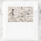 ヴィンテージレディースシューズカタログ – 1900sファッション 長方形シール (バッグ)