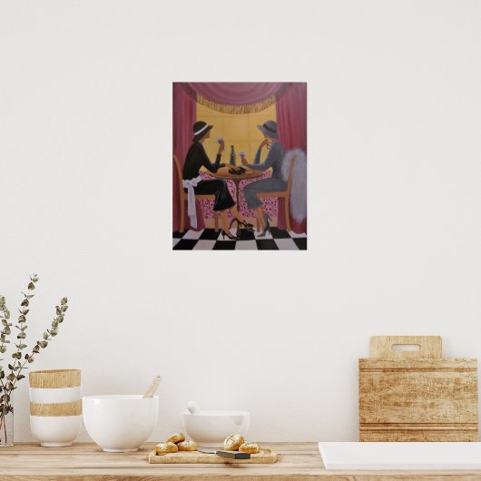 ヴィンテージレディースナイトアウト、ポスター ポスター (キッチン)