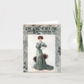 ヴィンテージレディースファッションイラストレーション1907 カード (正面)