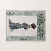 ヴィンテージレディースファッションデザインイラストレーション ジグソーパズル (横)