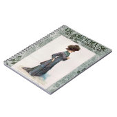 ヴィンテージレディースファッションデザインイラストレーション ノートブック (左側)