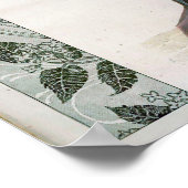 ヴィンテージレディースファッションデザインイラストレーション ポスター (角)