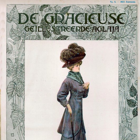 ヴィンテージレディースファッションデザインイラストレーション ポスター