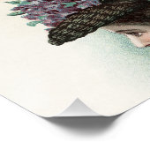 ヴィンテージレディースファッションビクトリアンハットのポスター ポスター (コーナー)