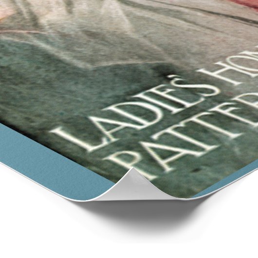 ヴィンテージレディースホームジャーナルのポスター ポスター (角)