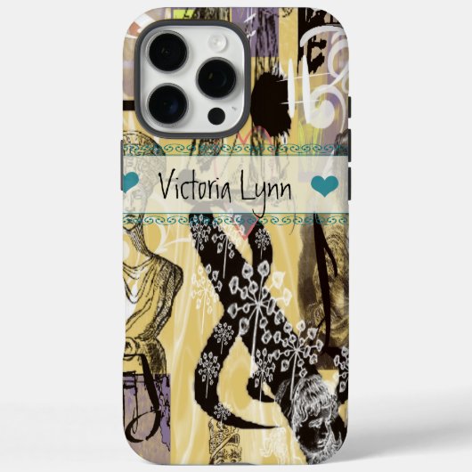 ヴィンテージレディースミュージカルノート Case-Mate iPhoneケース (裏面)