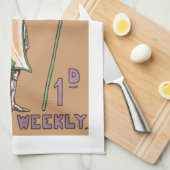 ヴィンテージレディースSuffragetteの台所タオル キッチンタオル (四つ折り)