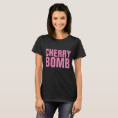 ヴィンテージレディースTシャツさくらんぼ爆弾 Tシャツ (正面フル)