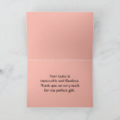 ヴィンテージレディーズグループサンキューピーチインテリア サンキューカード (内部)