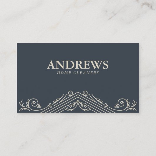 ヴィンテージレディーハウスクリーニングハウスメイド 名刺 (裏面)