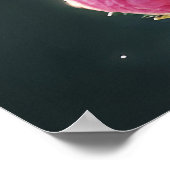 ヴィンテージレディーフェアリー女王バラ花 ポスター (角)