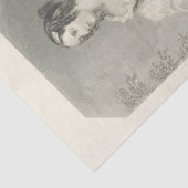 ヴィンテージレディーブラックアンドホワイトティッシュペーパー 薄葉紙 (詳細)