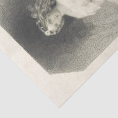 ヴィンテージレディーブラックアンドホワイトティッシュペーパー 薄葉紙 (詳細)