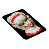 ヴィンテージレディーヘッドベイランドプラチナムブロンド編み マグネット (右側)