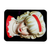 ヴィンテージレディーヘッドベイランドプラチナムブロンド編み マグネット (横)