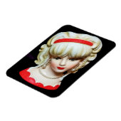 ヴィンテージレディーヘッドベイランドプラチナムブロンド編み マグネット (左側)