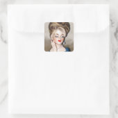 ヴィンテージレディーヘッド花瓶モデルグラマラス1960s スクエアシール (バッグ)