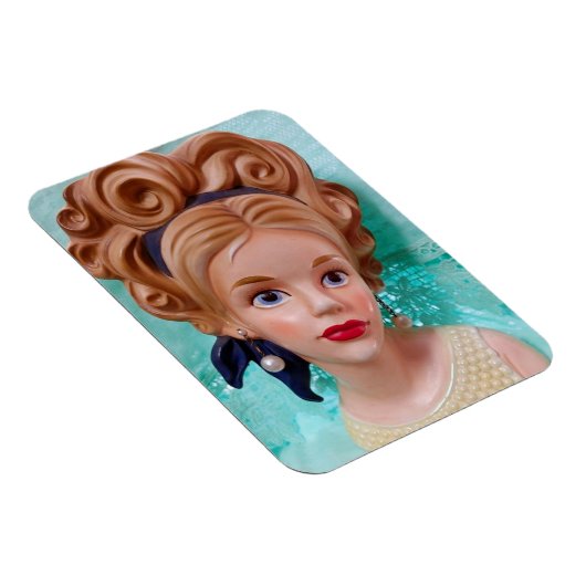 ヴィンテージレディーヘッド10代の花瓶ブーファントヘア1960s マグネット (右側)