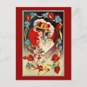 ヴィンテージレディーマイバレンタインポストカード シーズンポストカード (正面)