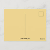 ヴィンテージレディーリバティと大きな七面鳥の二羽 ポストカード (裏面)