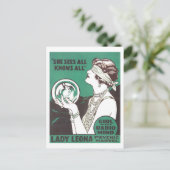 ヴィンテージレディーローナ広告 ポストカード (スタンド正面)