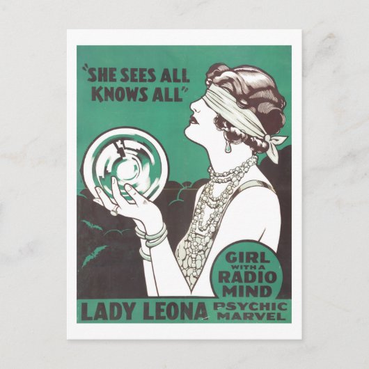 ヴィンテージレディーローナ広告 ポストカード (正面)