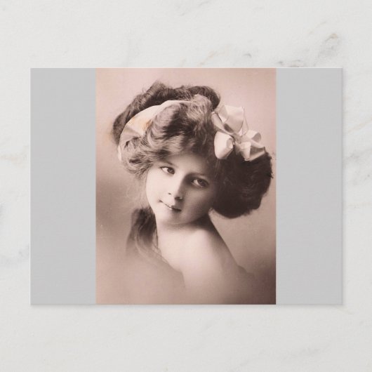 ヴィンテージレディー1900年 ポストカード (正面)