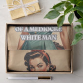 ヴィンテージレディ付き引用文自信デコページ紙 薄葉紙 (ギフト)