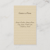 ヴィンテージレディ日本のーゲイシャポートレートアートビジネス 名刺 (裏面)