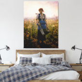 ヴィンテージレディ農家アットザフィールド キャンバスプリント (インサイチュ (寝室))