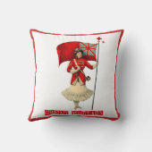 ヴィンテージレディ・アンド・ブリティッシュ国旗 クッション (裏面)