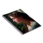 ヴィンテージレディ・イン・グリーン・レッド ノートブック (右側)