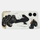 ヴィンテージレディ・オブ・ファッション、オート・オートクチュール・ファーコート Case-Mate iPhoneケース (裏面 (横))