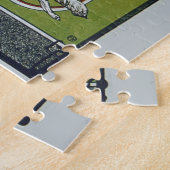 ヴィンテージレディ&ドッグイラストレーションアート ジグソーパズル (側面)