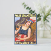 ヴィンテージレディ・リバティの写真ポストカード ポストカード (スタンド正面)