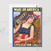 ヴィンテージレディ・リバティの写真ポストカード ポストカード (正面/裏面)