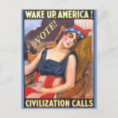 ヴィンテージレディ・リバティの写真ポストカード ポストカード (正面)