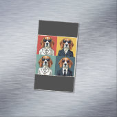 ヴィンテージレトビーグルドッグ70sスタイルサングラス マグネット名刺 (インサイチュ)