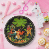 ヴィンテージレトロおとロシアのぎ話ファンタジーカラフル ペーパープレート (パーティー)