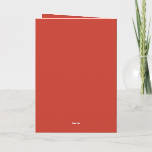 ヴィンテージレトロおもしろいサンタクリスマスカード シーズンカード (裏面)