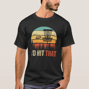 ヴィンテージレトロおもしろいDICSゴルフスポーツフリスビーゴルフ Tシャツ