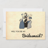 ヴィンテージレトロお年寄りは私の花嫁カード 招待状 (正面)