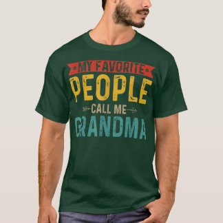 ヴィンテージレトロお気に入りの私のおばあちゃんを呼ぶM Tシャツ