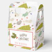 ヴィンテージレトロかわいいクリスマス猫 フェイバーボックス (オープン)